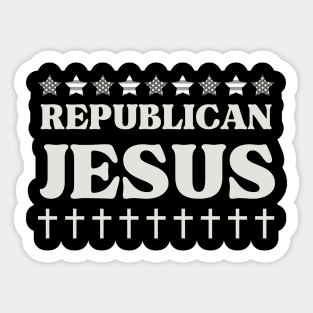 Republican-Jesus Sticker